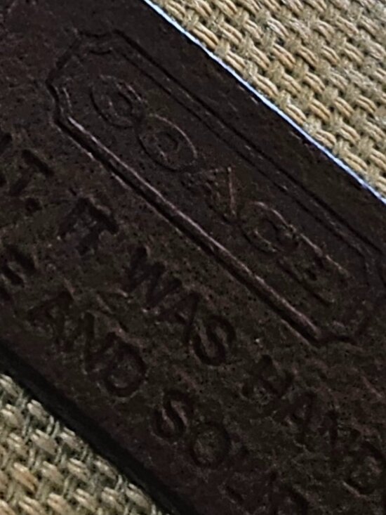 COACH BELT FEATURED IN RICH BROWN POLISHED COWHIDE WITH SILVER TONE CLIP CLOSURE main image 5